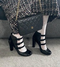 Genuine CHANEL Black Leather