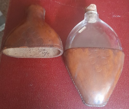 Antique english leather - leather, cased