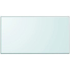 WALPLUS Rectangular Tempered Glass Table Top Replacement 120x65cm