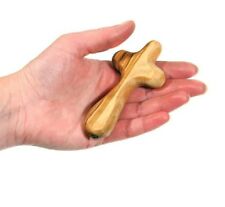 Olive Wood Holding/ Caring/ Comfort/ Praying Cross ,Hand Made in Jerusalem City
