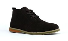 MENS LEATHER SUEDE BLACK BOOTS
