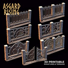 Wrought Iron Fence with Gate