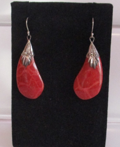 Sponge coral earrings women s - ,