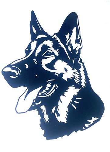 Gsd alsation decal vinyl - 1x,