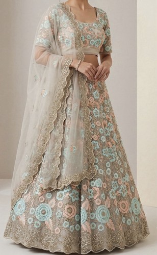 Sari set embroidered - sari,