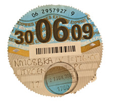 Vintage 2009 DVLA UK Car Tax