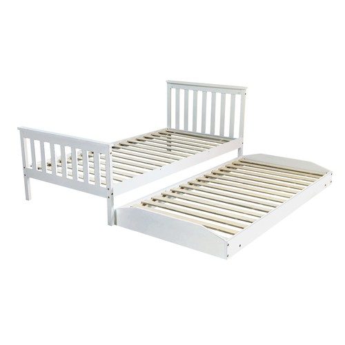 Wooden single bed - single, with