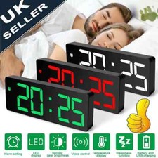Alarm Clock Led Display Digital Mirror Alarm Clock Battery/Plug-In Alarm Clock