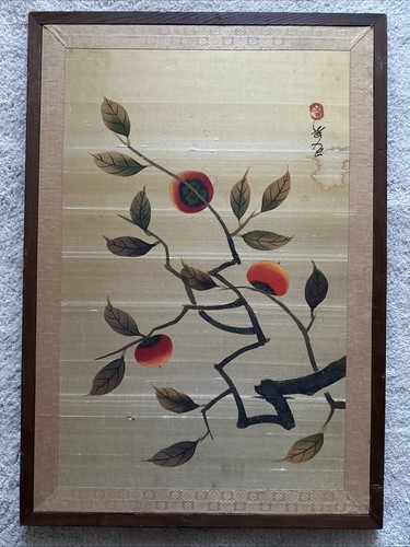 Antique japanese silk painting - antique,