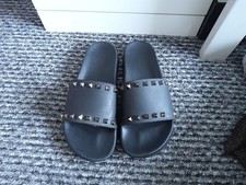 Valentino rock stud slides black