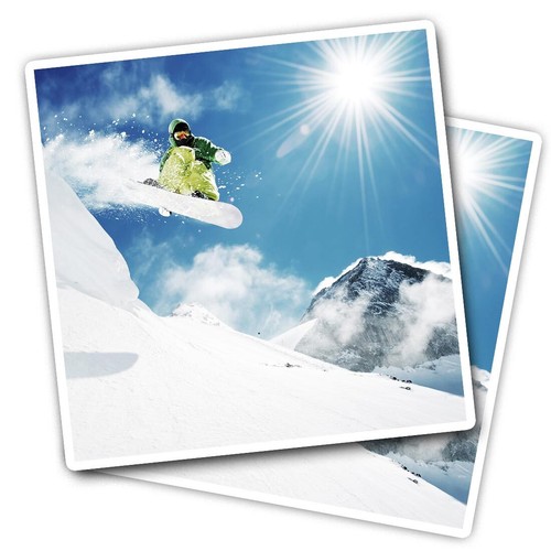 Vinyl stickers snowboard - 2x,