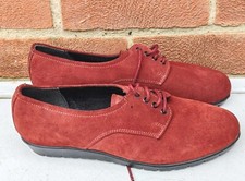 Ladies Leather Low Wedge