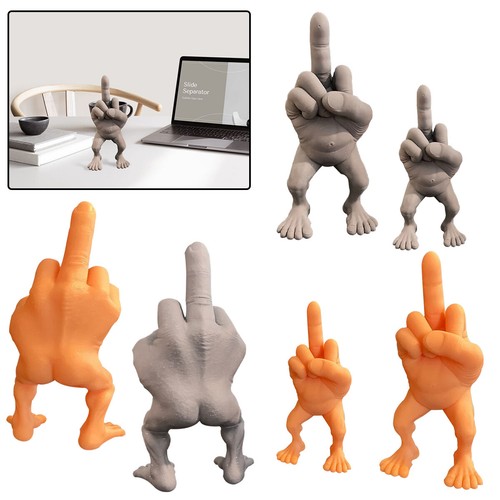 Middle finger figure with - middle,
