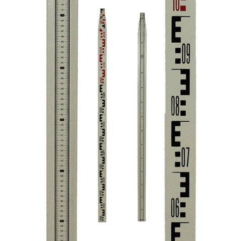 Levelling staff fibreglass - 7m,