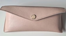 Radley Light Pink Faux Leather glasses case (semi-hard) - clasp closure 