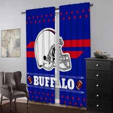Buffalo Football Curtain