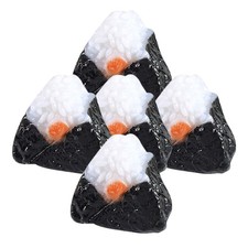  5 Pcs Mini Food Toys Japanese Biscuit Model Dollhouse Sushi Plate Parts