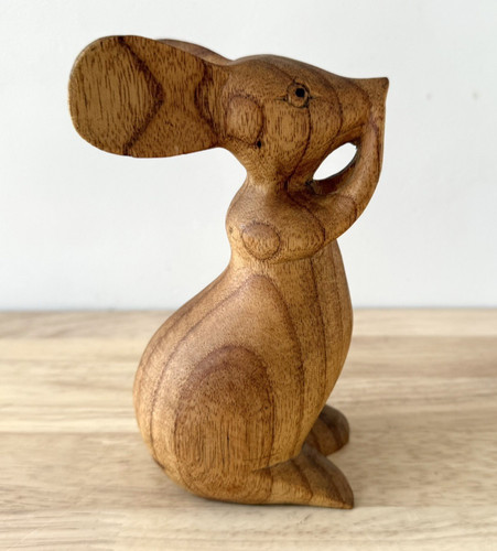 Hand carved wooden mouse - hand-carved,