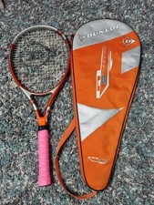 Rear Dunlop 5 Hundred Tennis Racket No3: 4 : 3/8 , With Case , New Grip 