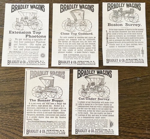Bradley wagons horse drawn - bradley,