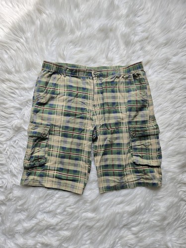 Vintage plaid cargo shorts - vintage,