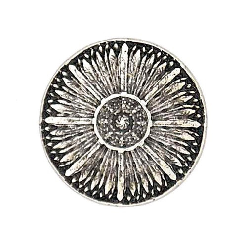 Antique silver tribal design - silver,