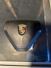 Genuine Porsche GREY leather steering wheel SRS bag. 911 997 987 Boxster etc. 6D