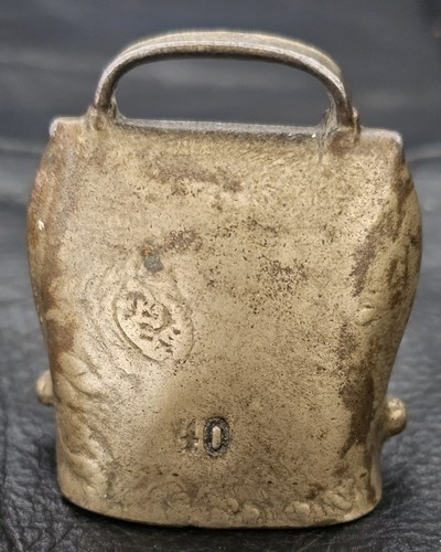 Vintage brass cow bell - cow,