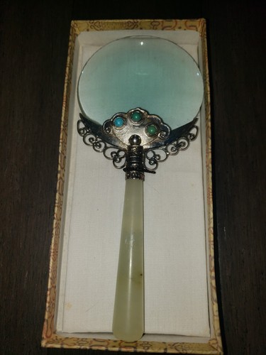 Vintage jade stone handled - vintage,
