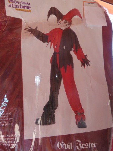 Boys evil jester costume - jester, costume,xl