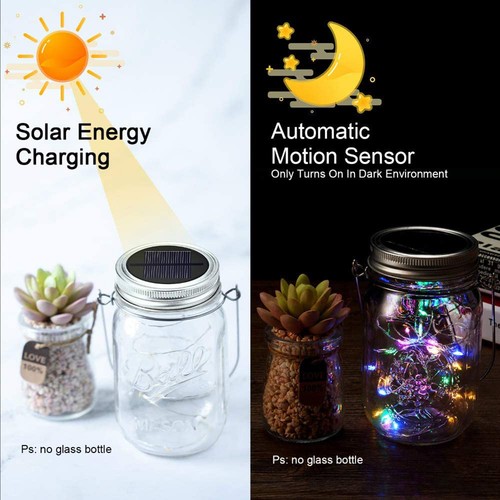Pack mason jar led - 6-pack, lights