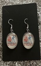 SILVER 925 ELVIS PRESLEY EARRINGS ROCK N ROLL JEWELLERY GIFT…. READ DESCRIPTION
