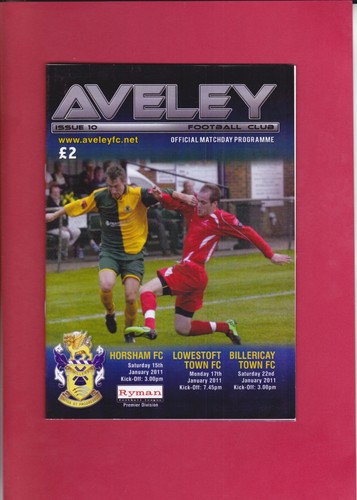 Aveley horsham lowestoft - aveley, v