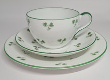 Shelley Late Foley Bute shape trio Shamrocks 8064 teacup, saucer, plate 1910 A/F