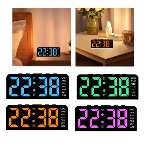 Digital alarm clock led - clock,