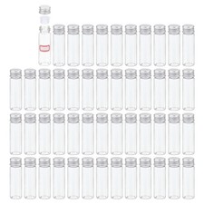 50pcs 15ml Clear Glass Small