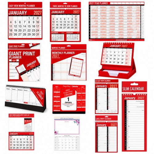 2027 slim calendar - slim, calendar,