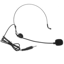  Head Microphone Lightweight Over Head 3.5mm Headset Microphone Portable Headset