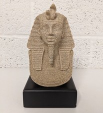 Regency King Tut Resin Bust on Plinth 
