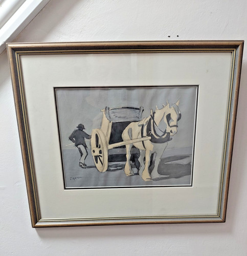 Study cart horse - study, of