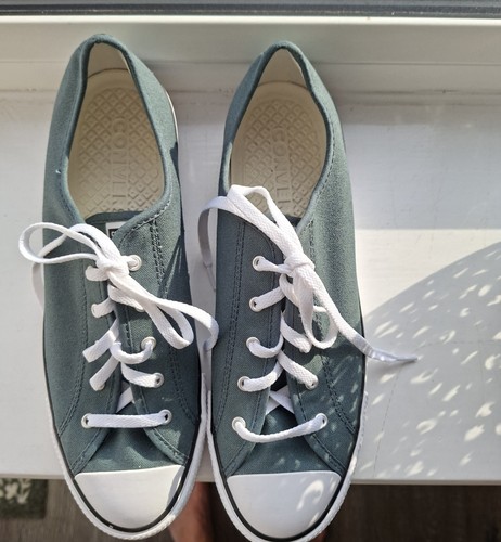 Ladies green converse all - green,