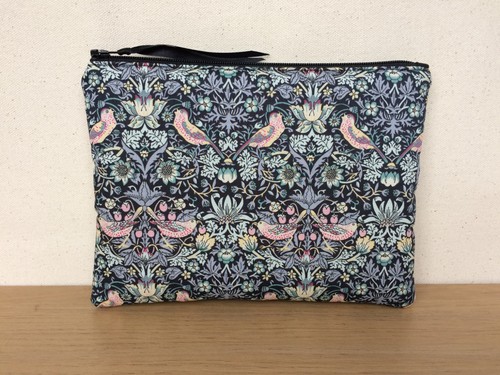 Handmade make bag zip pouch - up,