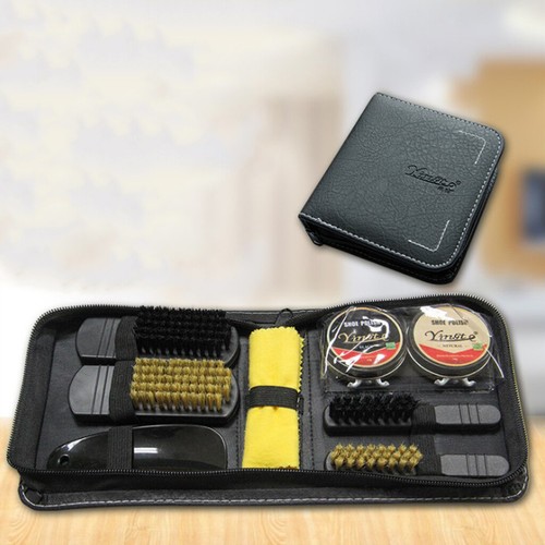 Shoe polish brush set - polish,