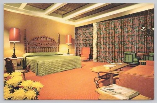 Vtg postcard lodge - postcard,