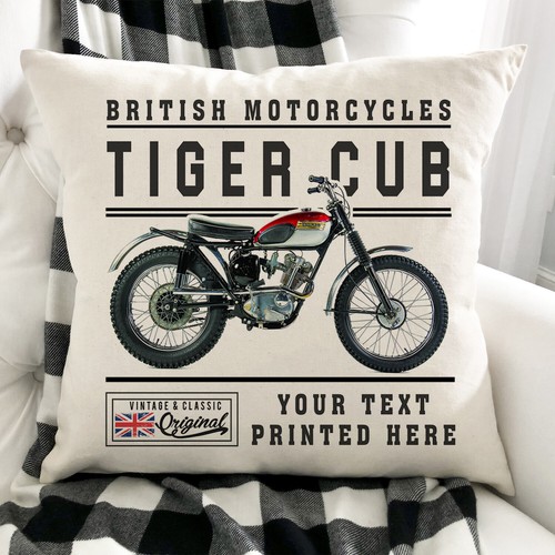 Personalised motorbike cushion - personalised,
