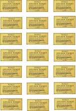 21 Willy Wonka Golden Ticket