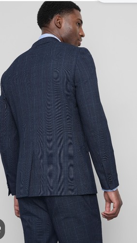 Primark blue check slim - slim, fitted