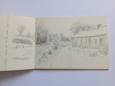 Rare Collectable William E Parker Sketchbook 33 Pencil Sketches Yorks Landscape
