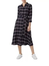Hobbs Hester Dress Navy Red