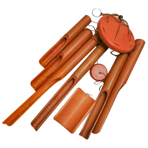 Bamboo wind chimes for outdoor - wind,